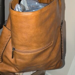 Brown Leather Shoulder Bag